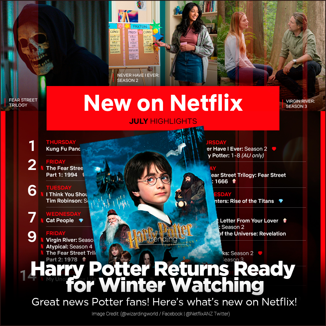 New on Netflix Harry Potter Returns Ready for Winter Watching K