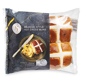 ALDI SS Brioche Hot Cross Bun