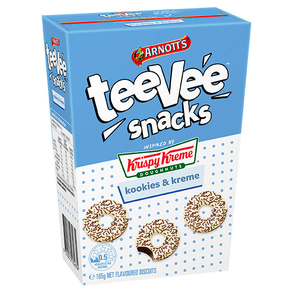 Arnotts TeeVee Snacks Biscuits Kookies Kreme 165g 0