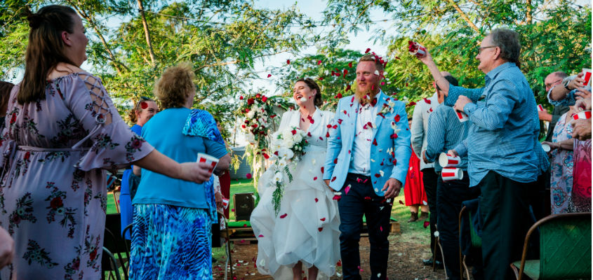 KFC Weddings Kate and Harrison Cann Confetti