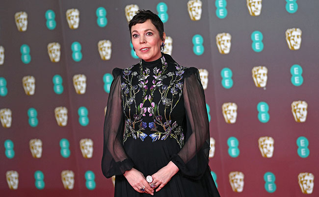 epaselect epa08188783 Olivia Coleman attends the 73rd annual British Academy Film Award at the Royal Albert Hall in London, Britain, 02 February 2020. The ceremony is hosted by the British Academy of Film and Television Arts (BAFTA).  EPA/NEIL HALL *** Local Caption *** 54975994