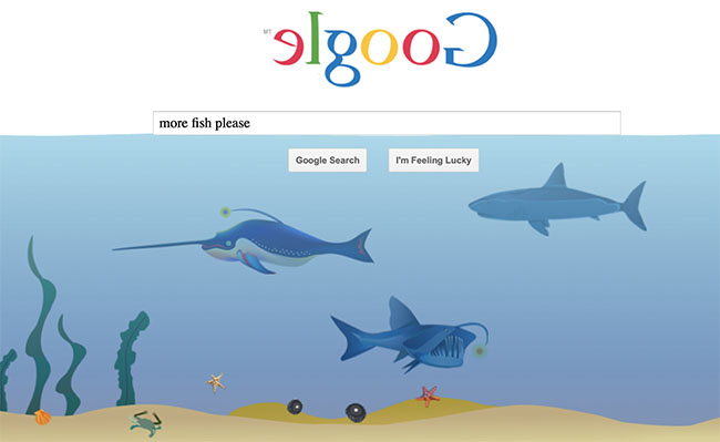google tricks underwater