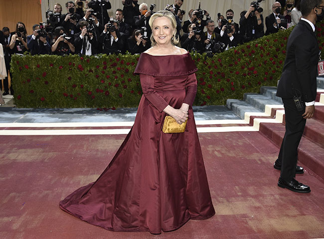 Hillary Clinton attends The Metropolitan Museum of Art's Costume Institute benefit gala celebrating the opening of the 